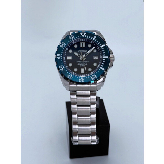 Custom Seiko Mod • Dark Blue Baby Monster Automatic • 42mm